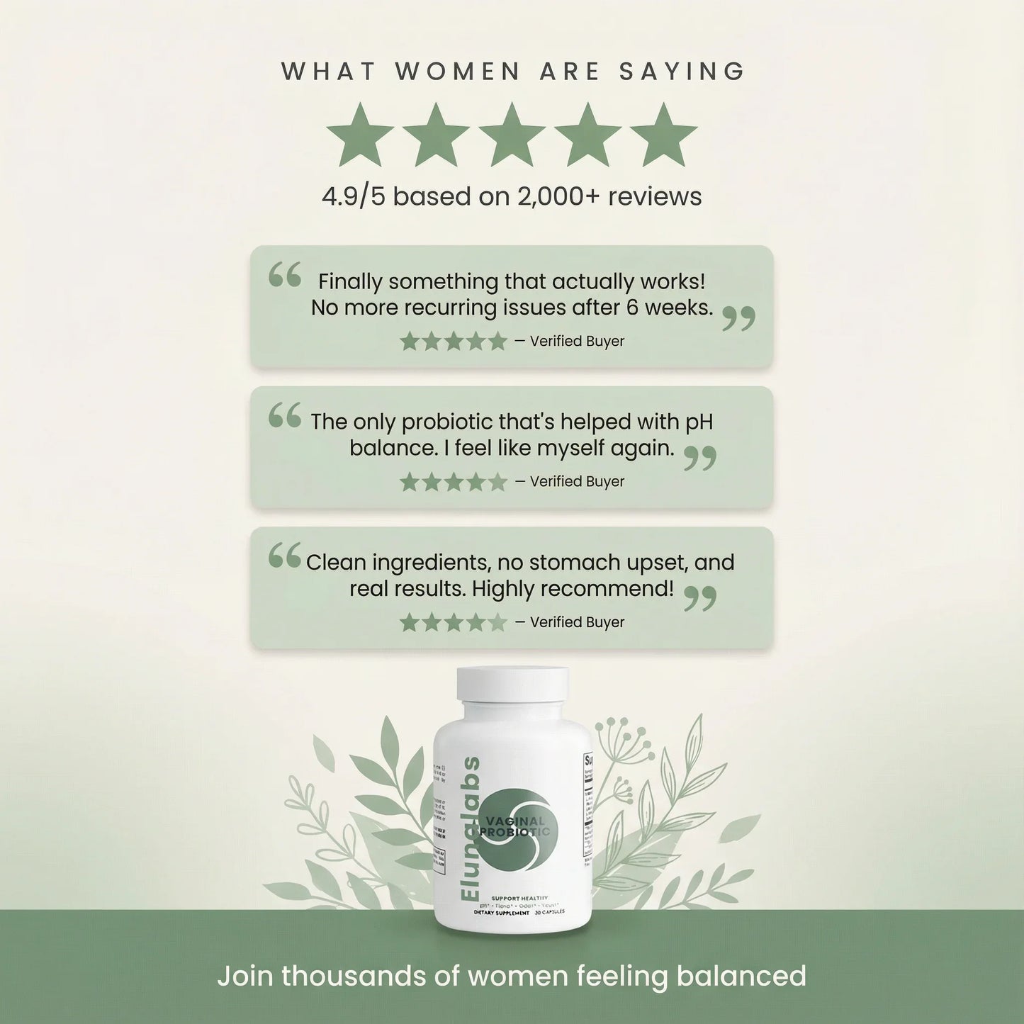 Vaginal Probiotic Capsules - Elunalabs