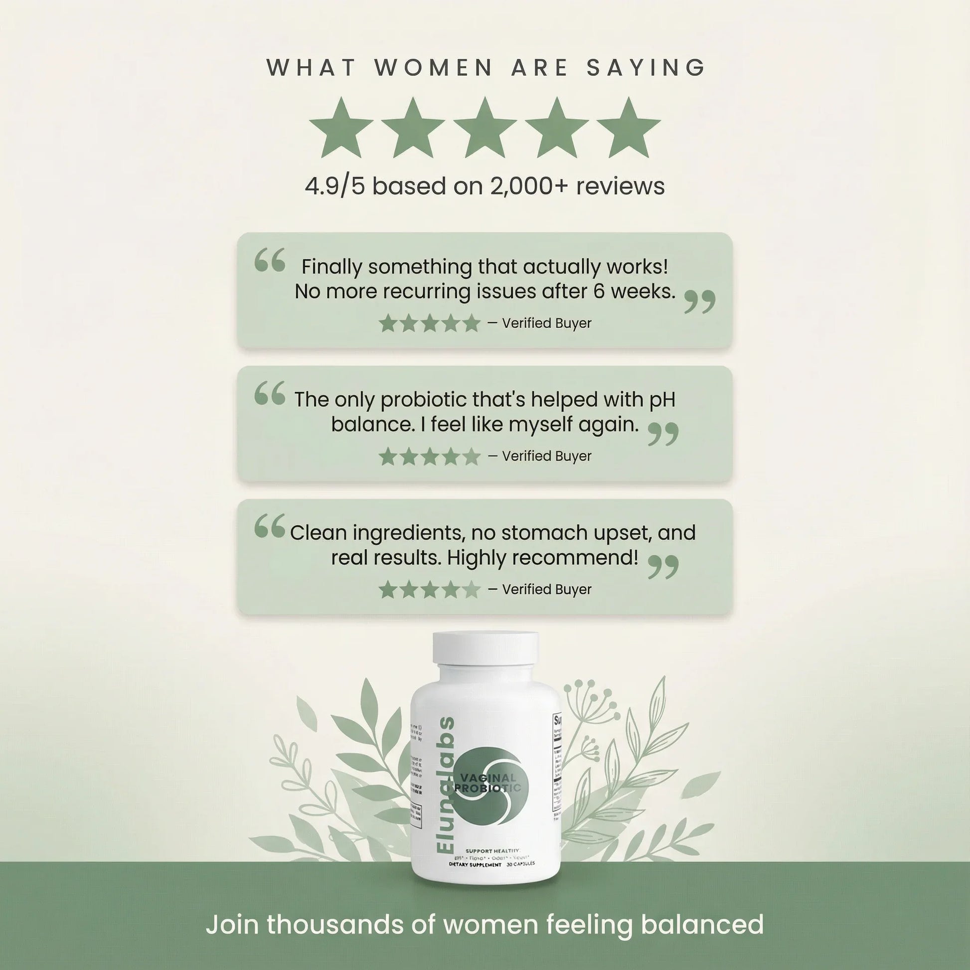 Vaginal Probiotic Capsules - Elunalabs