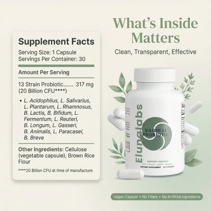 Vaginal Probiotic Capsules - Elunalabs