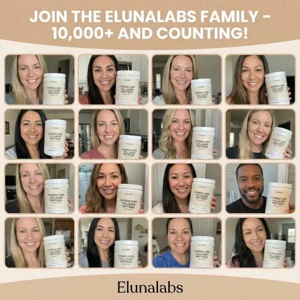 Grass-Fed Hydrolyzed Collagen Peptides - Elunalabs