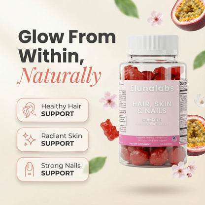 Hair, Skin & Nails Gummies - Elunalabs