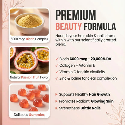 Hair, Skin & Nails Gummies - Elunalabs