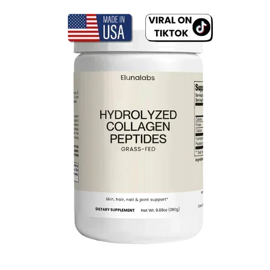Grass-Fed Hydrolyzed Collagen Peptides - Elunalabs